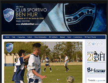 Tablet Screenshot of clubbenhur.com.ar